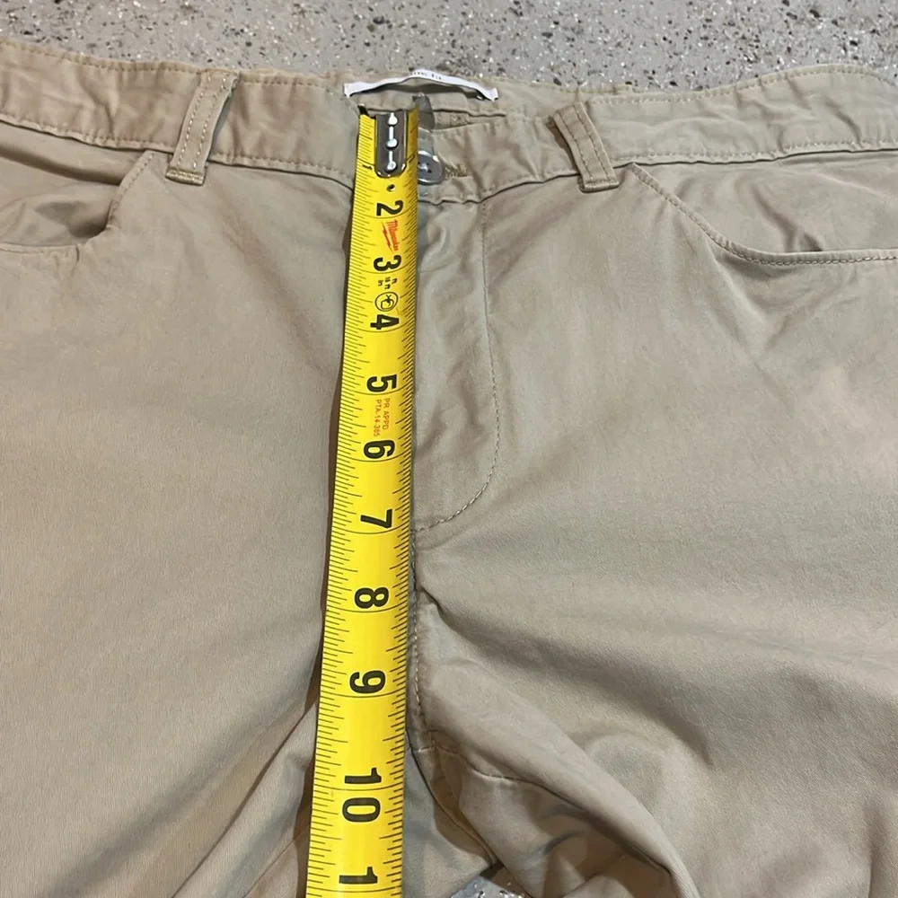 CALVIN KLEIN MENS COTTON SLIM FIT PANTS KHAKI TAN SIZE 32